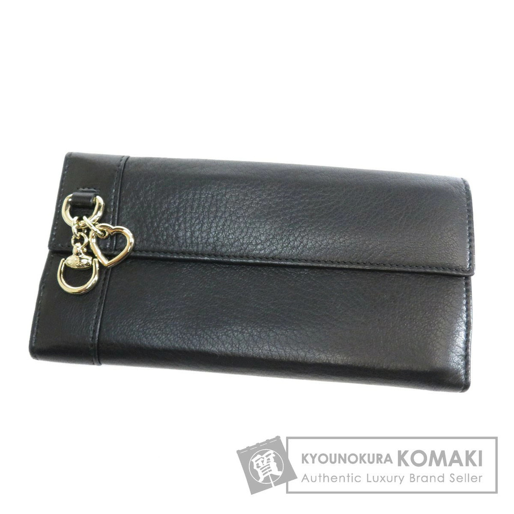 Gucci Leather Long Wallet Metal Fittings Coin Purse